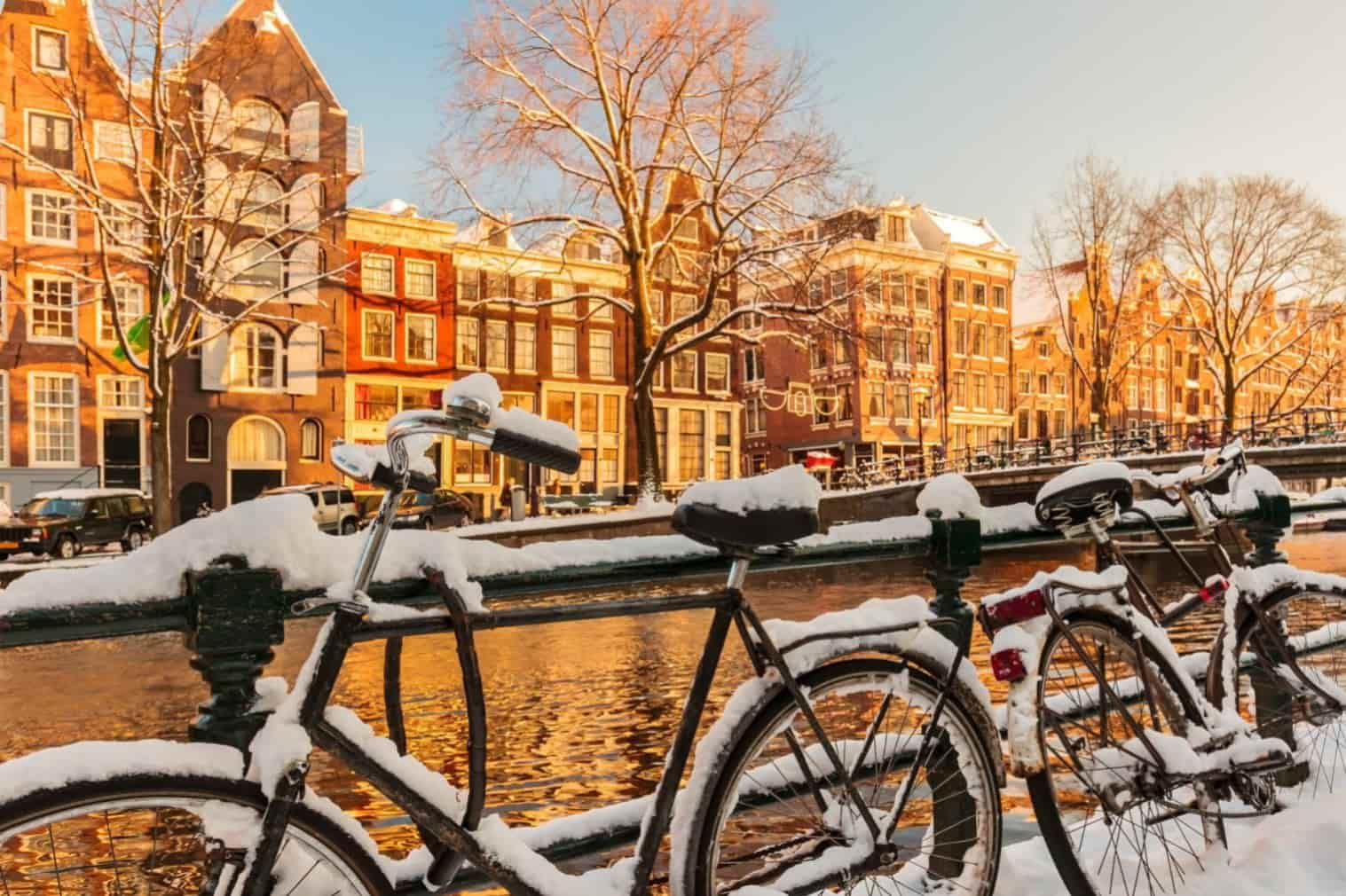 Amsterdam inverno neve