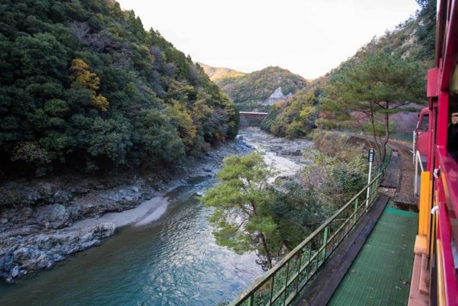 Paisagem Trem Arashiyama