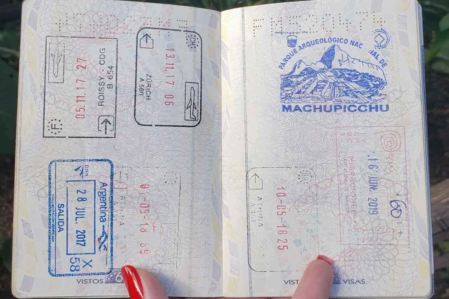 Passaporte Machu Picchu 