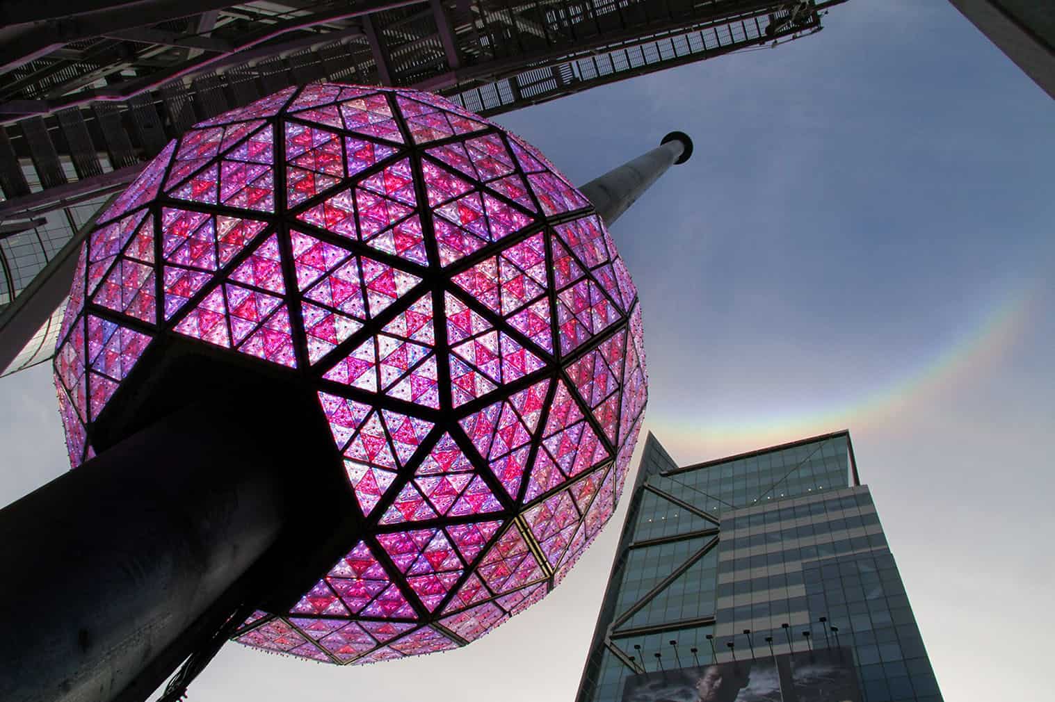 Tradicional bola de cristal da Times Square Nova York