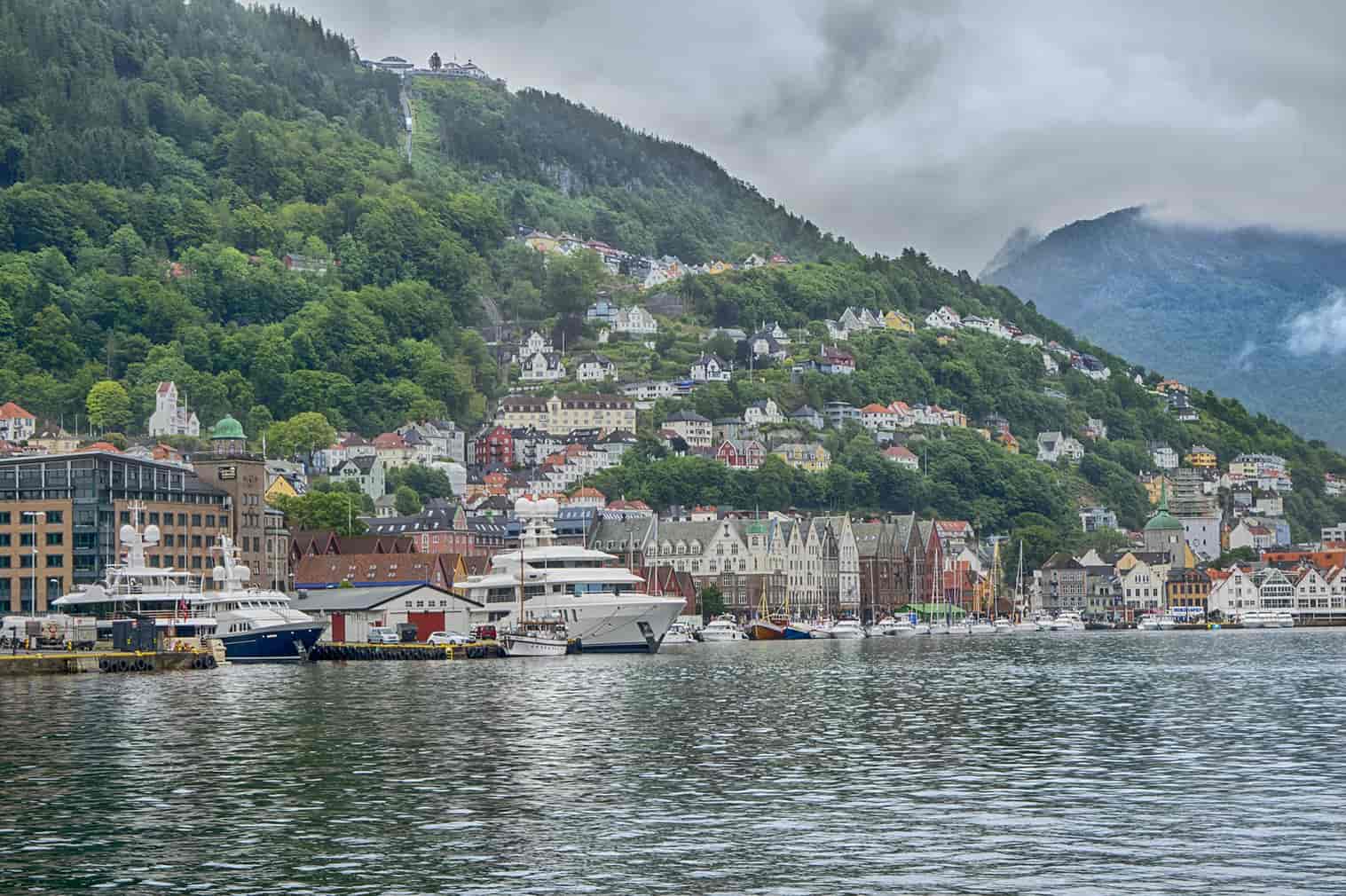Bergen é a segunda maior cidade da Noruega