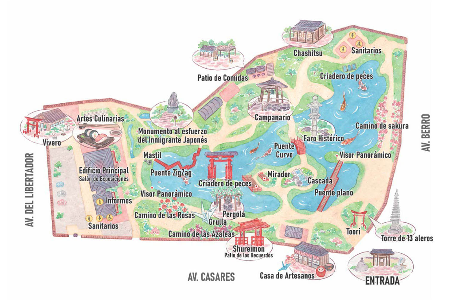 Mapa Jardim Japonês