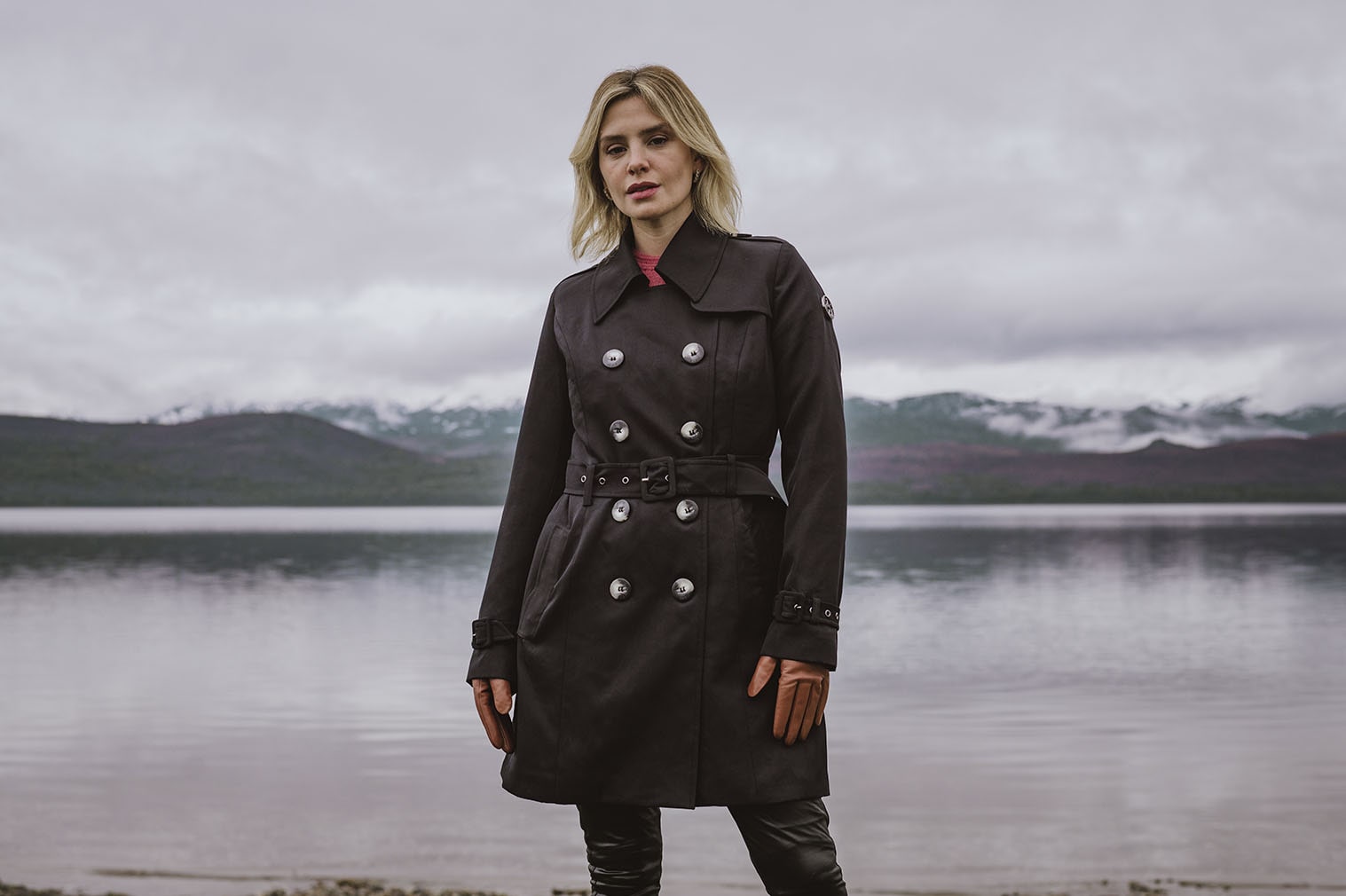 trench coat preto feminino de frio